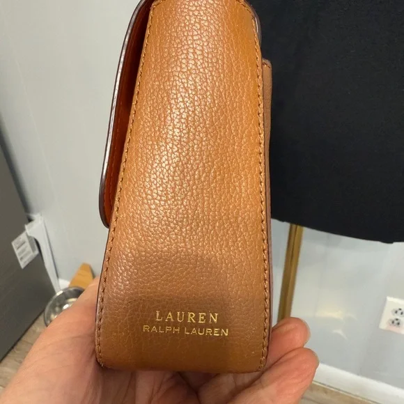Lauren Ralph Lauren Brown Leather Crossbody Bag - Picture 5 of 14